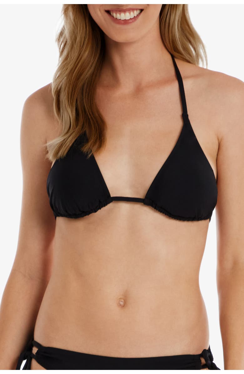 HELEN JON String Bikini Top, Main, color, Black