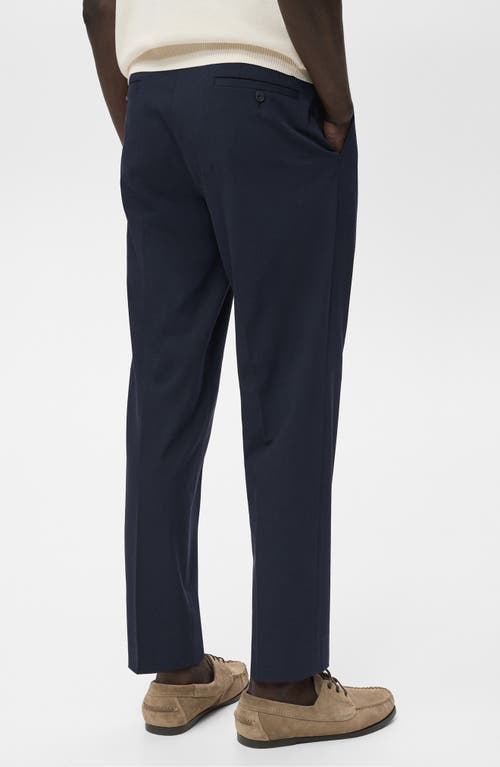Mango Slim Fit Suit Pants In Blue