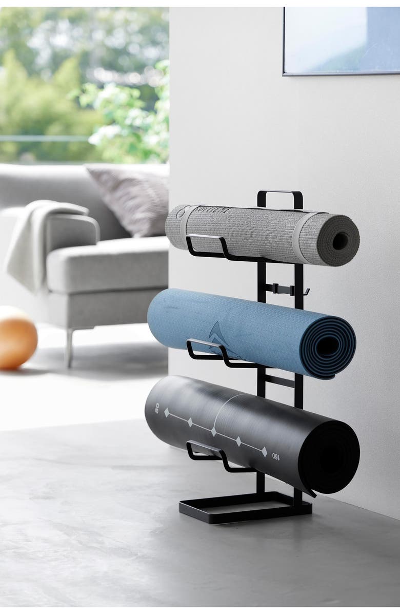 Yamazaki Fitness Equipment Storage Rack, Alternate, color, Black