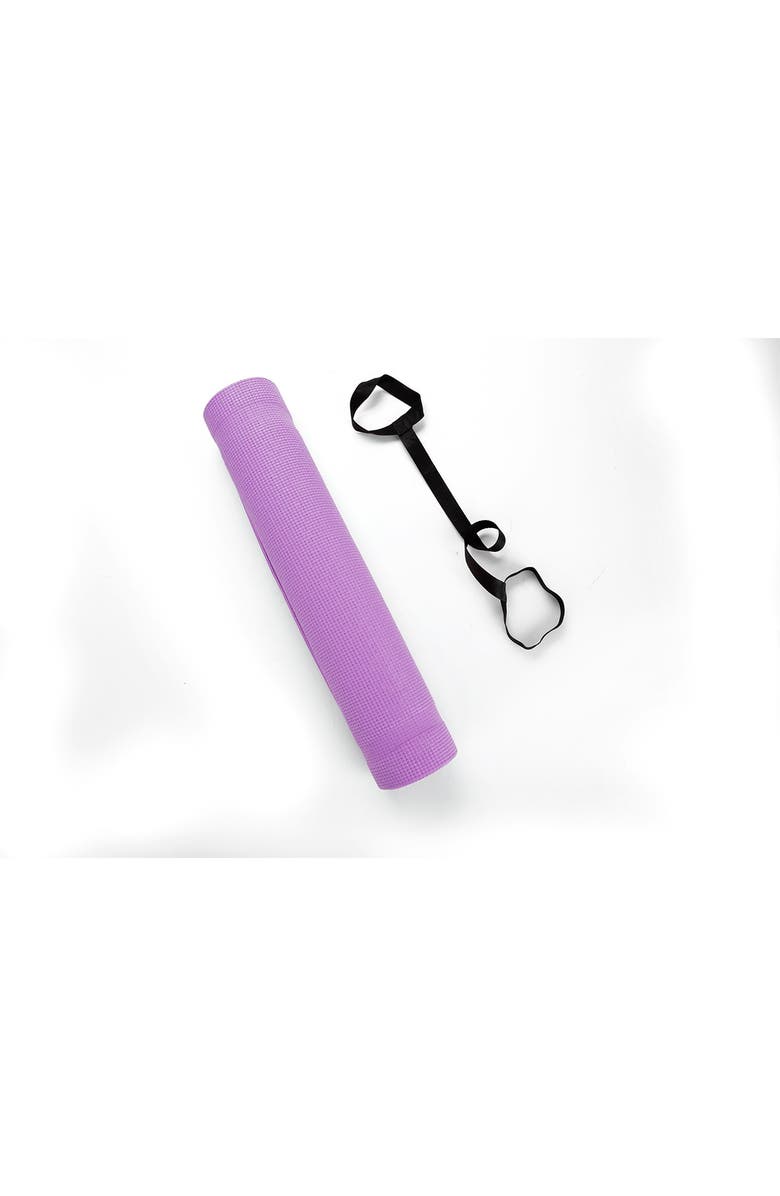 MIND READER All Purpose Extra Thick Yoga Mat & Carrying Strap, Alternate, color, 