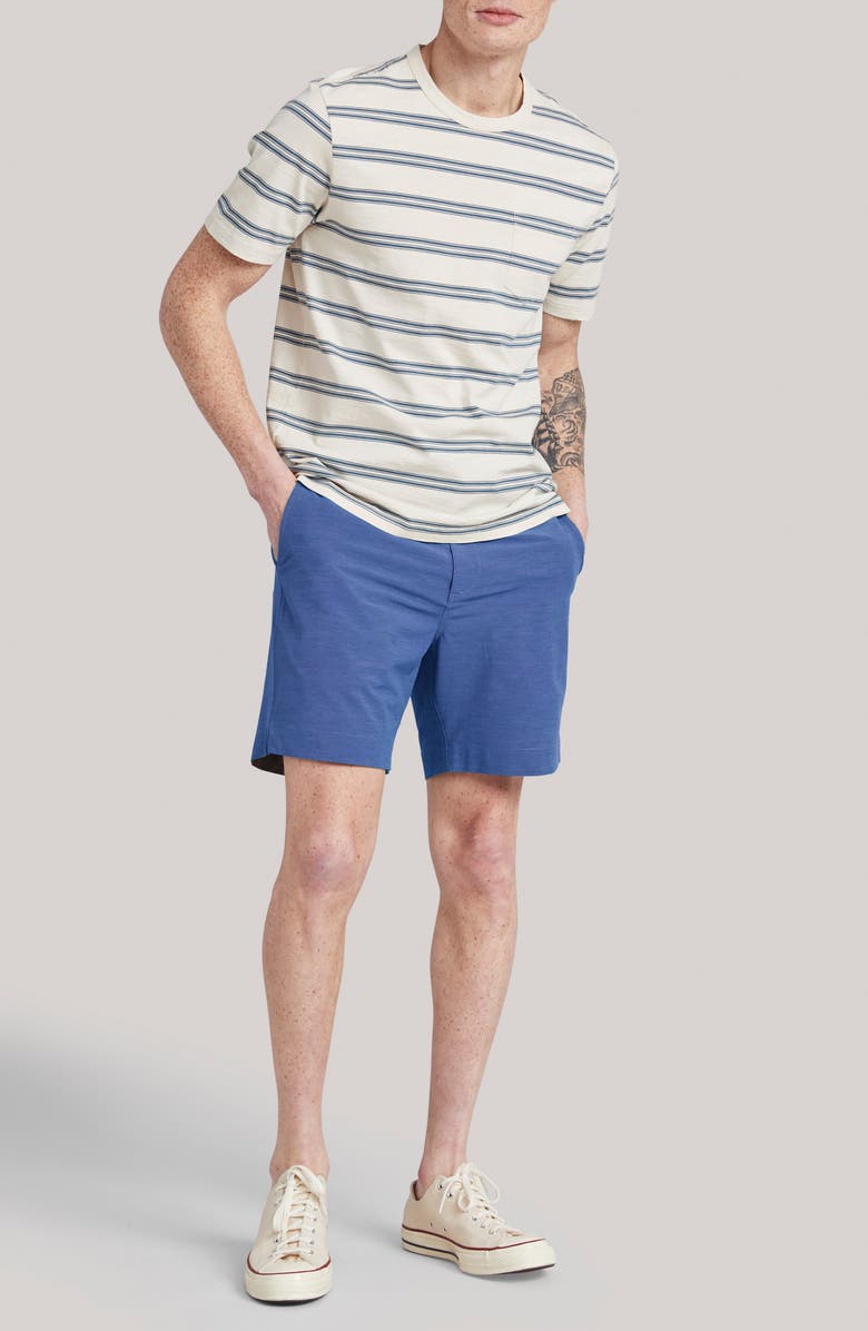 Faherty All Day Belt Loop 7-Inch Shorts, Alternate, color, Navy