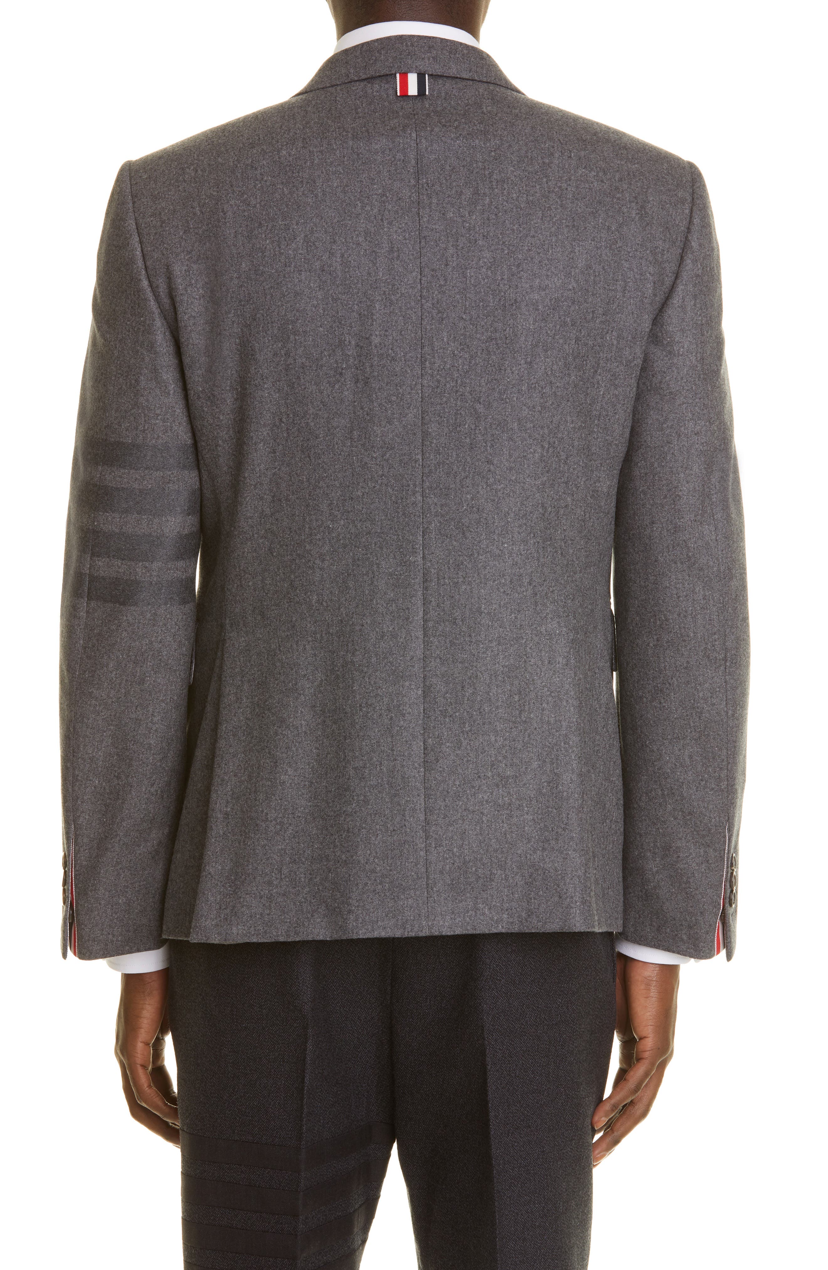 4-Bar Wool & Cashmere Flannel Sport Coat - image 2