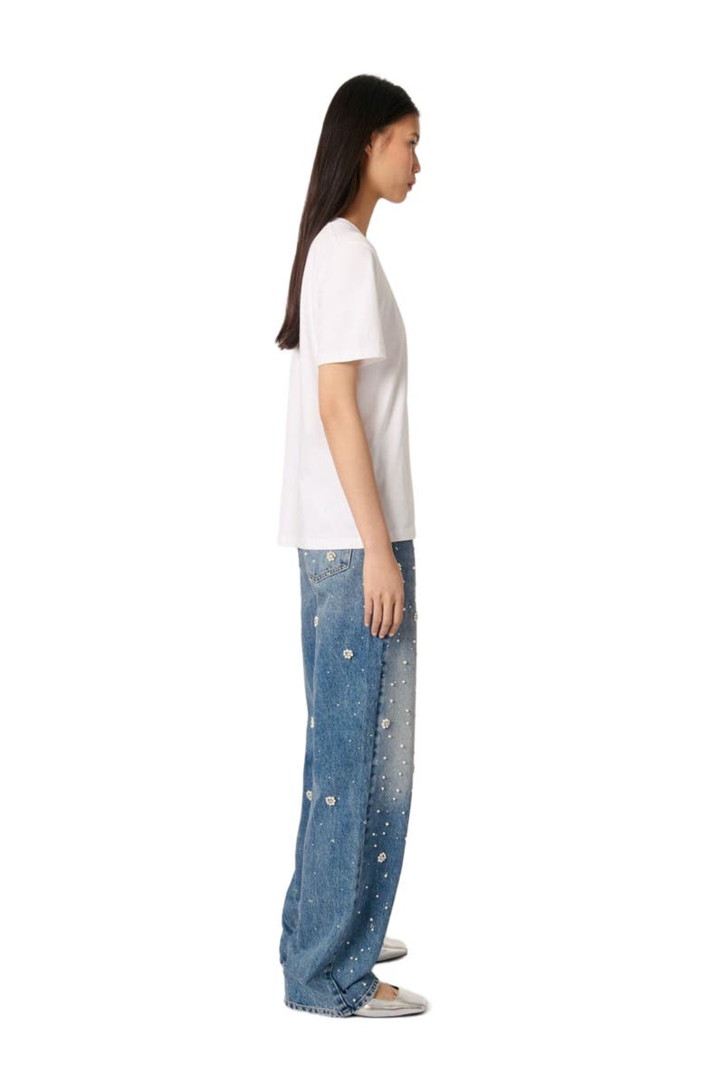 maje Embroidered T-shirt, Alternate, color, 