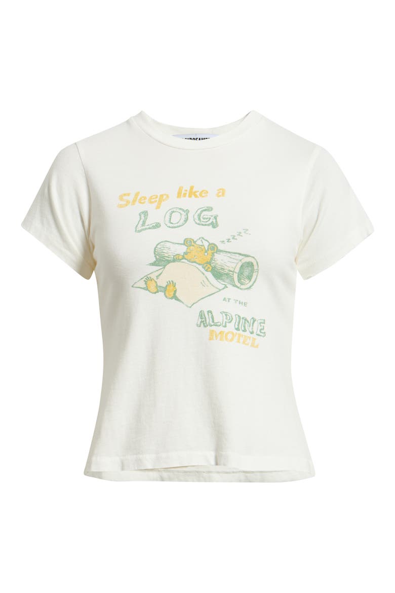 Sleep Like a Log Graphic Vintage T-Shirt, Alternate, color, VINTAGE WHITE