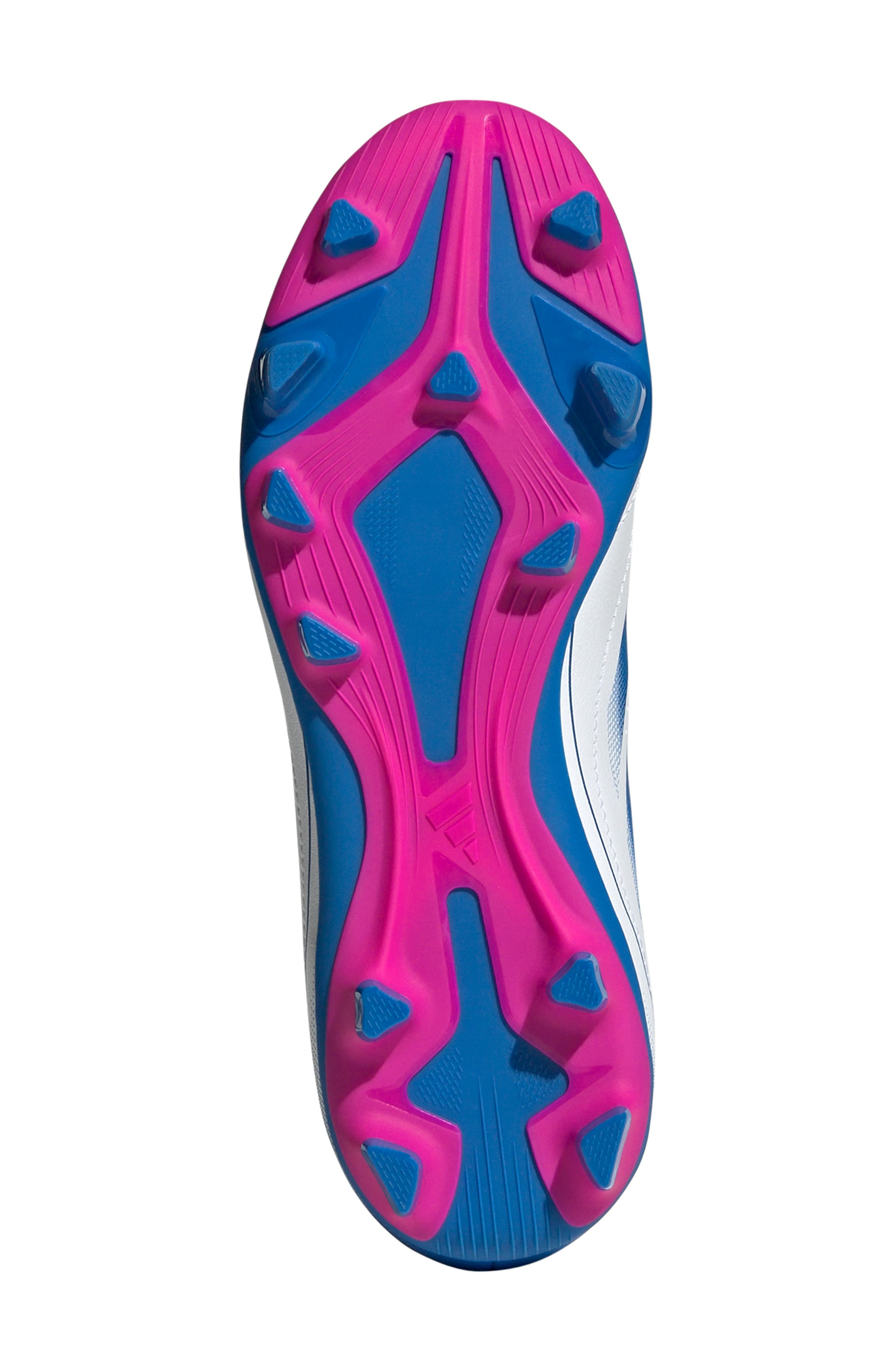 adidas Goletto IX Laceless Soccer Cleat, Alternate, color, White/ Bright Royal/ Pink