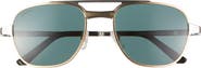 Cartier 56mm Polarized Panthos Sunglasses