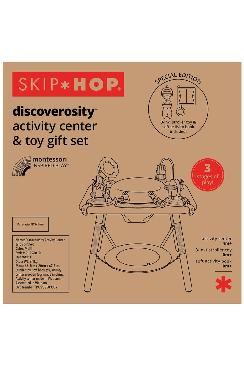 Discoverosity 3-Stage Activity Center, Alternate, color, WHITE MULTI