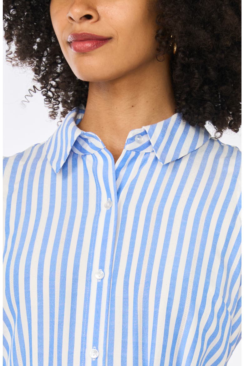 Stripe Sleeveless Maxi Shirtdress, Alternate, color, BLUE CLOUD