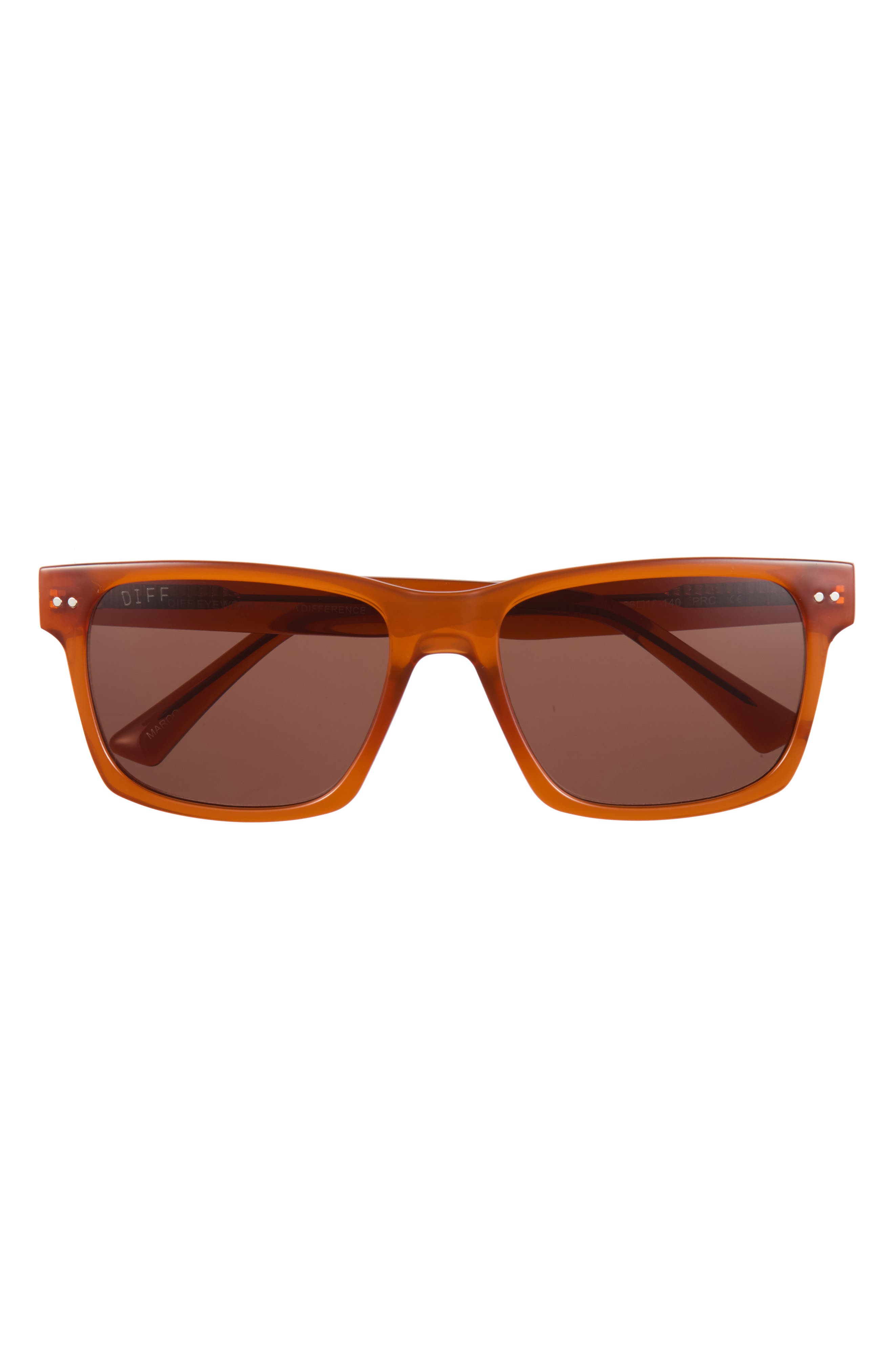 Diff Marco 56mm Square Sunglasses In Clay Brown