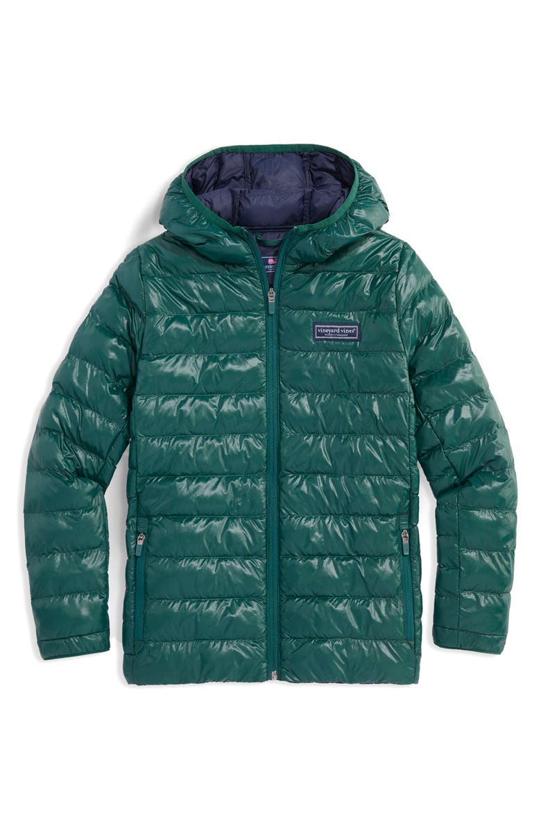 vineyard vines Kids' Packable Recycled Nylon Puffer Jacket, Main, color, 