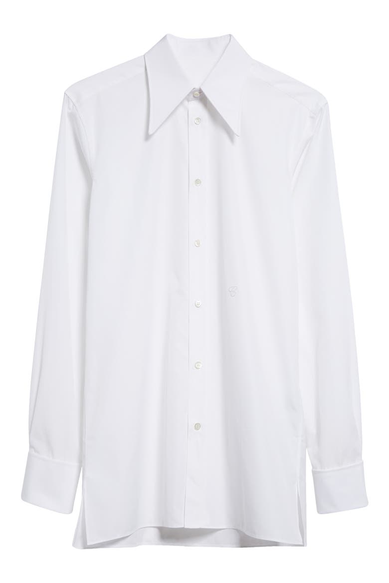 MM1 Cotton Button-Up Shirt, Alternate, color, 100 WHITE