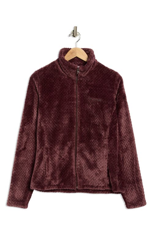 Columbia Beech Forest Full Zip Fleece Jacket In Burgundy