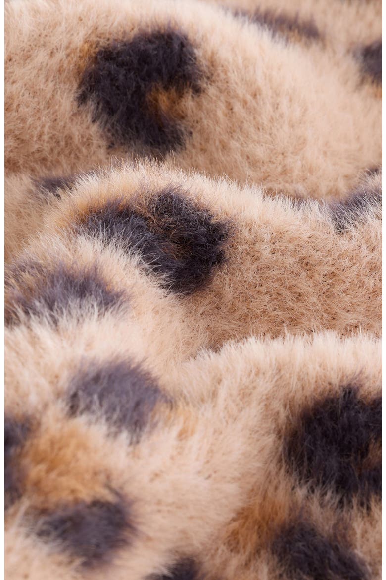 Kids' Leopard Print Knit Sweater, Alternate, color, NEUTRAL