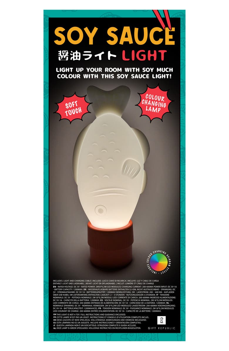 GIFT REPUBLIC Soy Sauce Color Changing Light, Alternate, color, Assorted