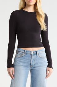 Florence by Mills Softie Seamless Long Sleeve Crop T-Shirt