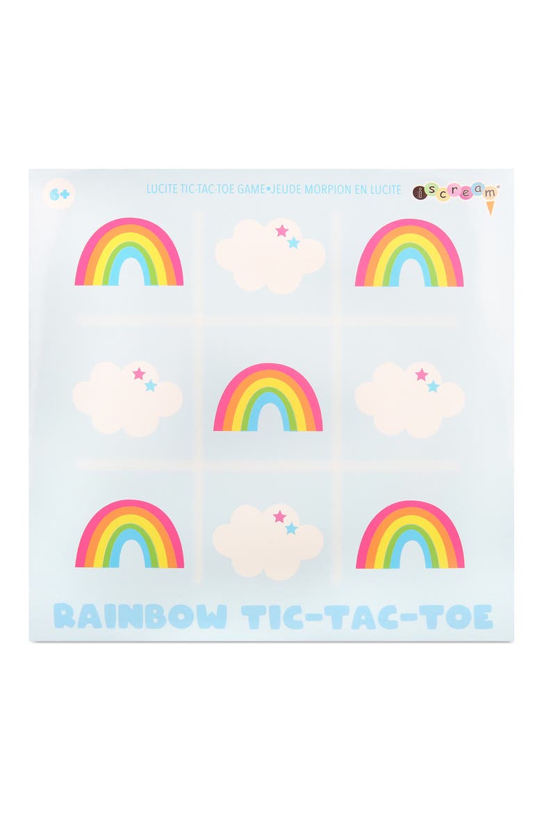 Rainbow Lucite Tic Tac Toe Game, Alternate, color, MULTI