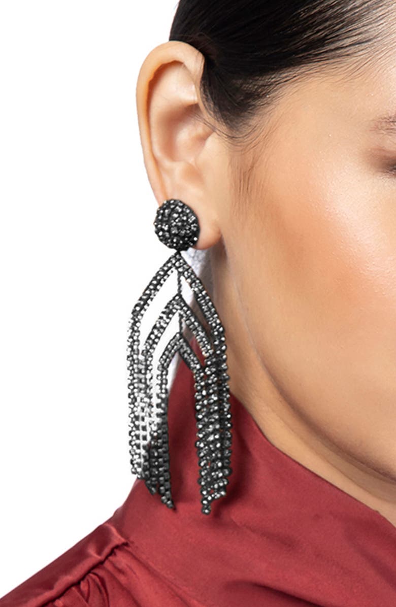 Deepa Gurnani Corina Crystal Drop Earrings, Alternate, color, 