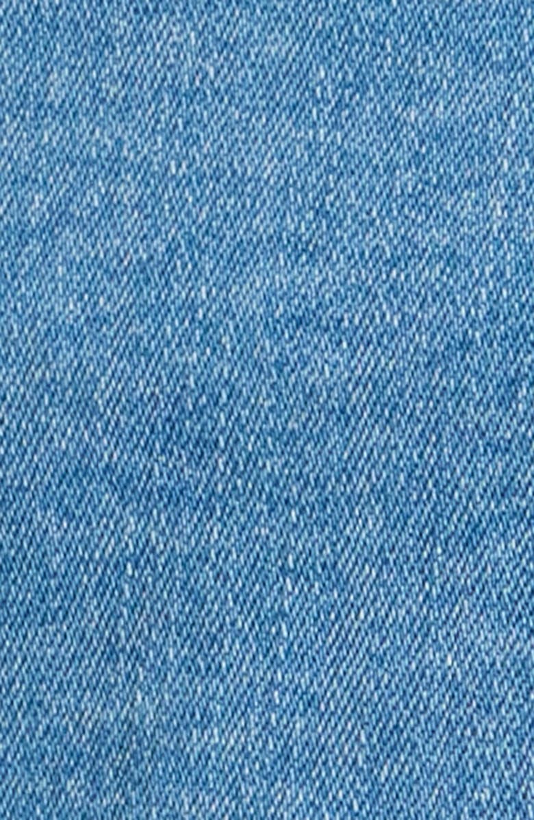 Wit & Wisdom Peplum Denim Jacket, Alternate, color, Light Blue