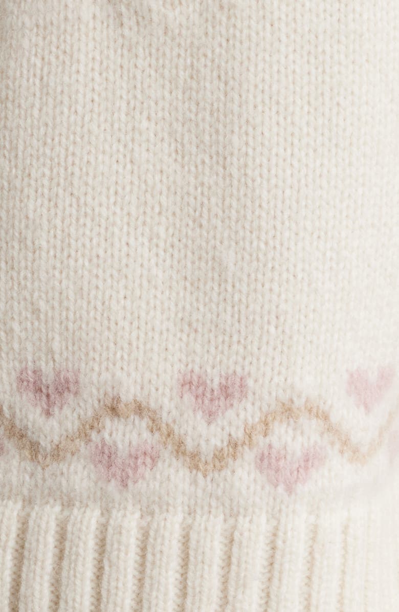 LoveShackFancy Shantae Fair Isle Merino Wool Cardigan, Alternate, color, Pink Champagne