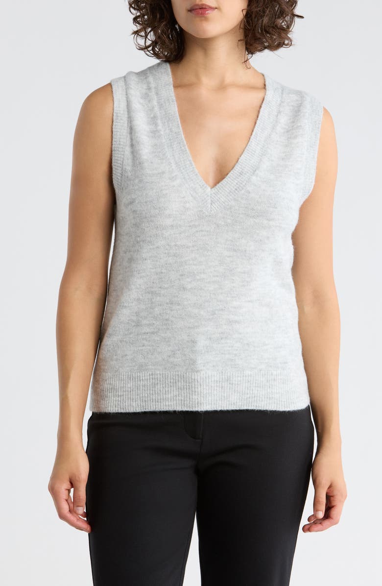 French Connection Morena Vest, Main, color, Dove Grey Mel
