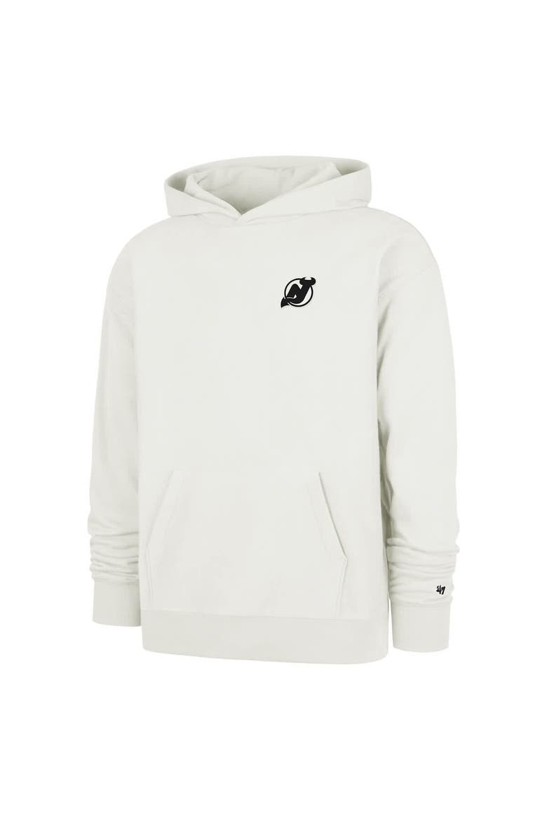 Men's '47  Natural New Jersey Devils Foundation Pullover Hoodie, Alternate, color, Natural