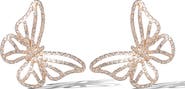 Jessica Simpson Textured Butterfly Gold-Tone Stud Earrings