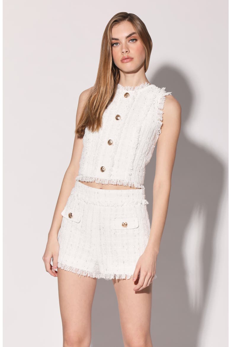 Dora Houndstooth Shorts, Alternate, color, ELITE TWEED