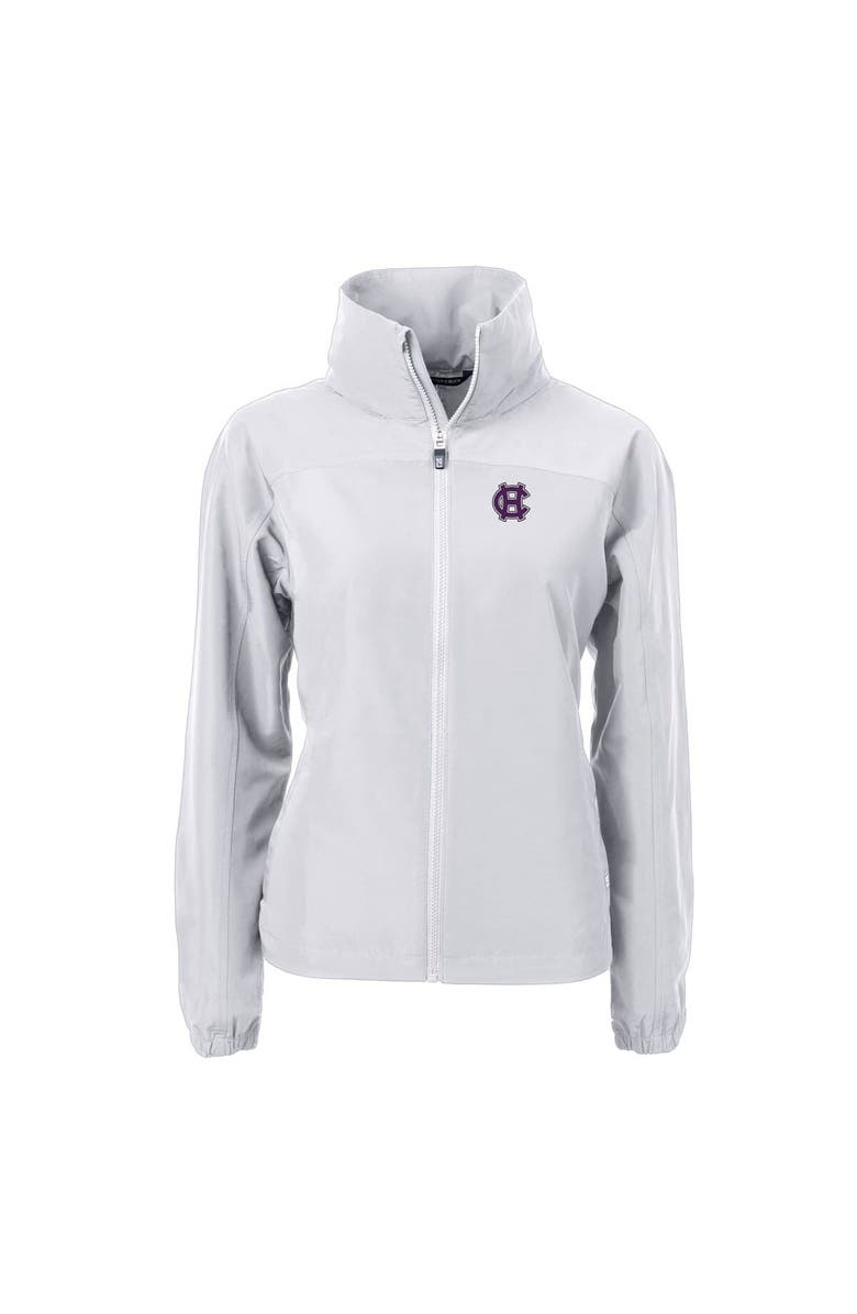 Cutter & Buck Women's Cutter & Buck  Gray Holy Cross Crusaders Charter Eco Recycled Full-Zip Jacket, Alternate, color, 