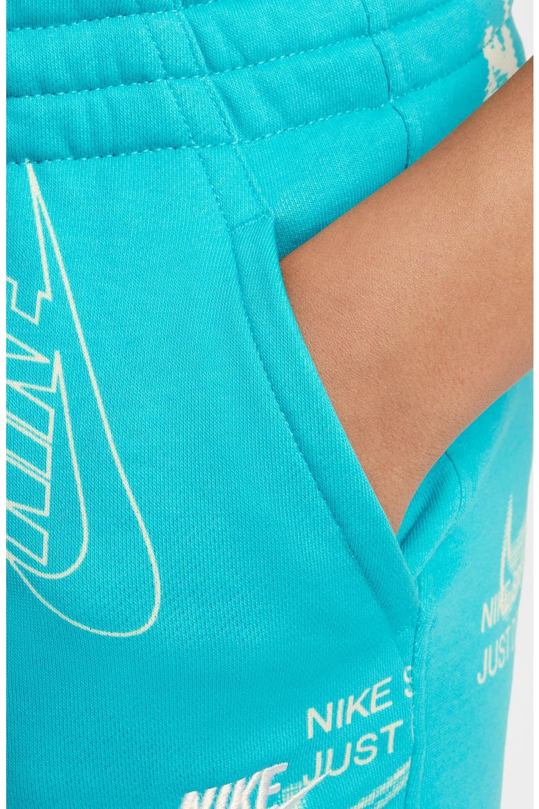 Kids' Club French Terry Shorts, Alternate, color, DUSTY CACTUS/ CACTUS/ WHITE