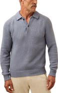 Faherty Heirloom Organic Cotton Polo Sweater