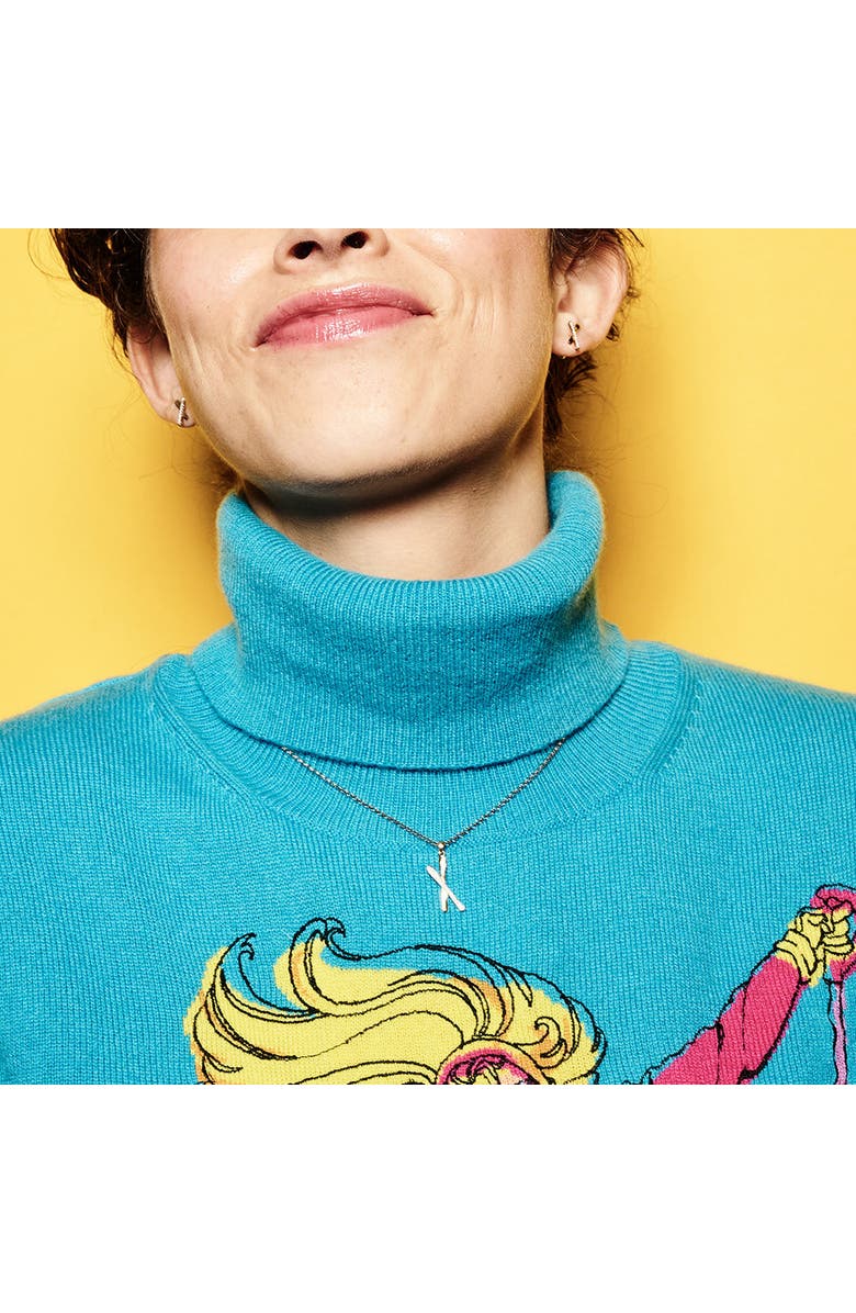 Toolally Snow Kiss Pendant Necklace, Alternate, color, Sterling Silver