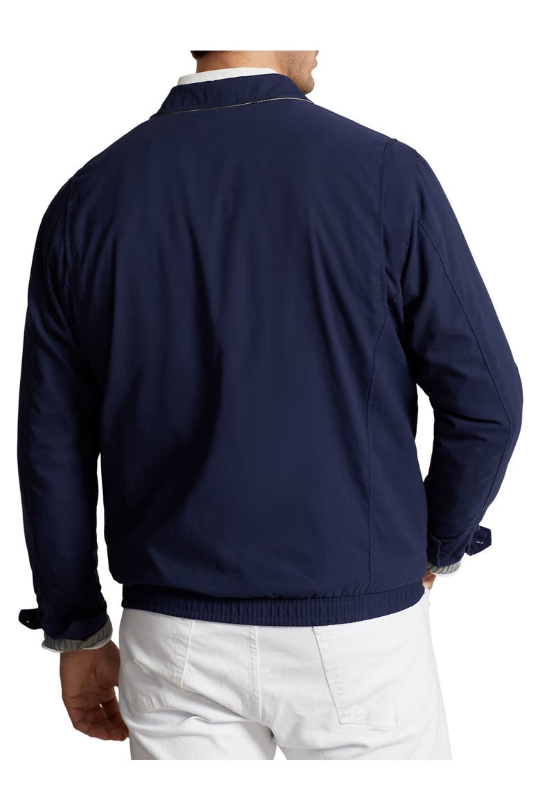 Big & Tall Microfiber Windbreaker, Alternate, color, NAVY
