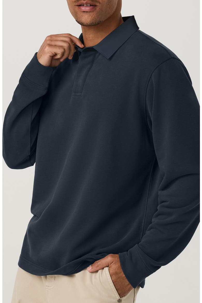 Cypress Long Sleeve Rugby Shirt, Alternate, color, NAVY