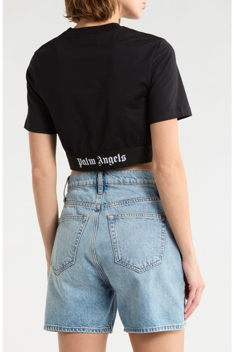 Crop Graphic T-Shirt, Alternate, color, BLACK