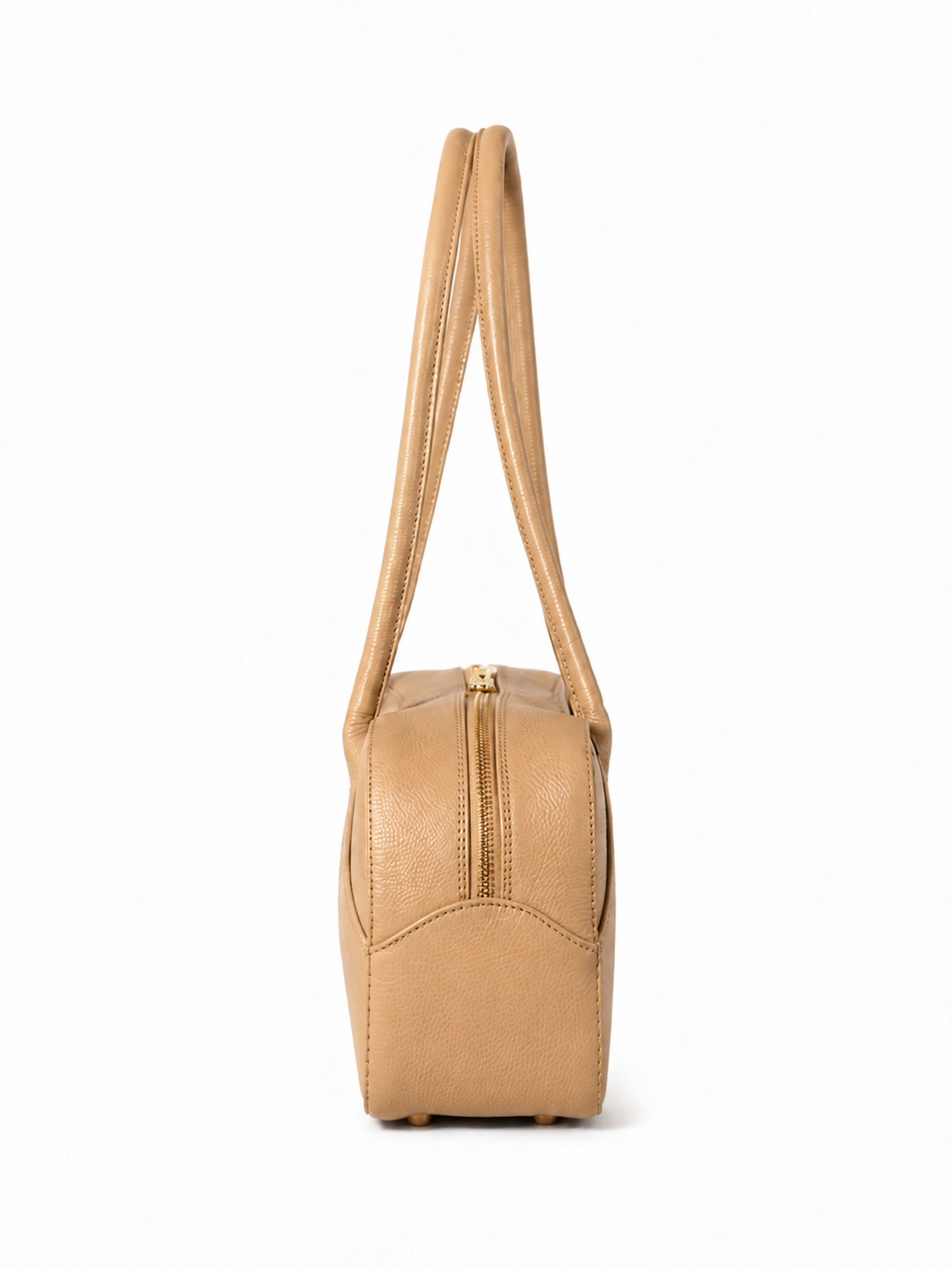 Almaira Italian Textured Leather Shoulder Bag, Alternate, color, Honey