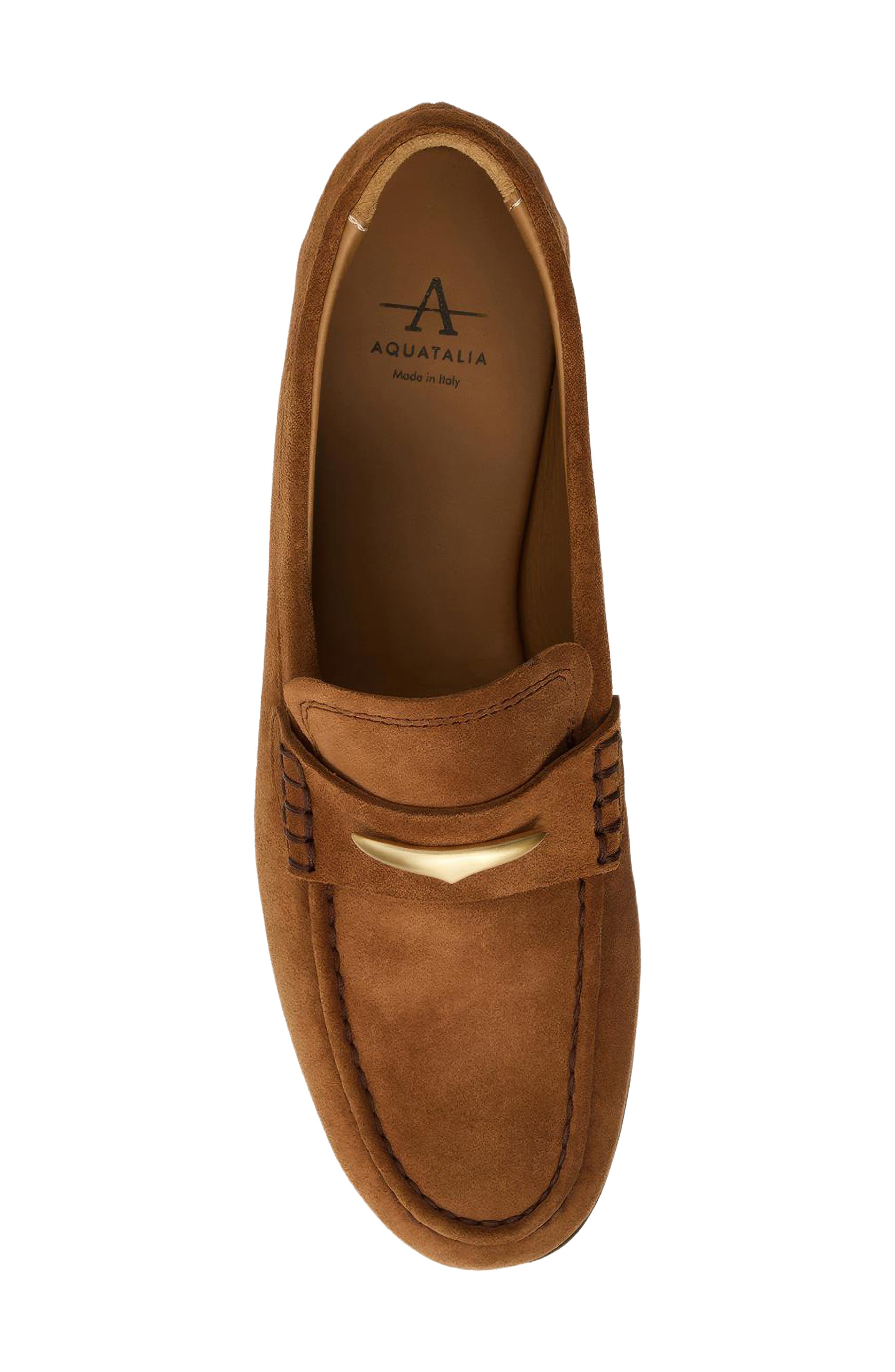 Elia Weatherproof Loafer, Alternate, color, COGNAC SUEDE