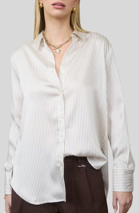 Stripe Button-Up Shirt