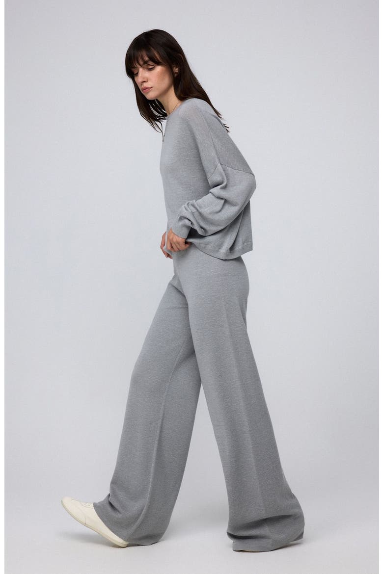 Nilo Knitted Pull-on Pants, Alternate, color, gray
