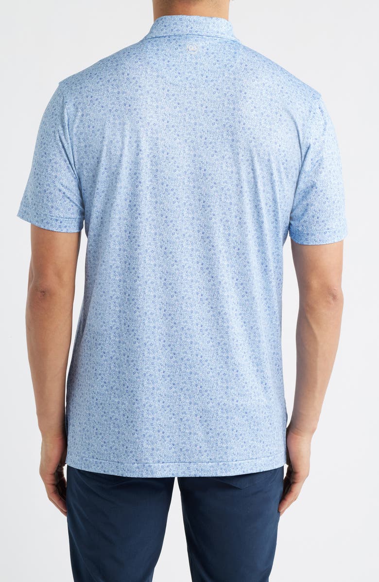 Peter Millar Parker Performance Jersey Polo, Alternate, color, Stream Blue