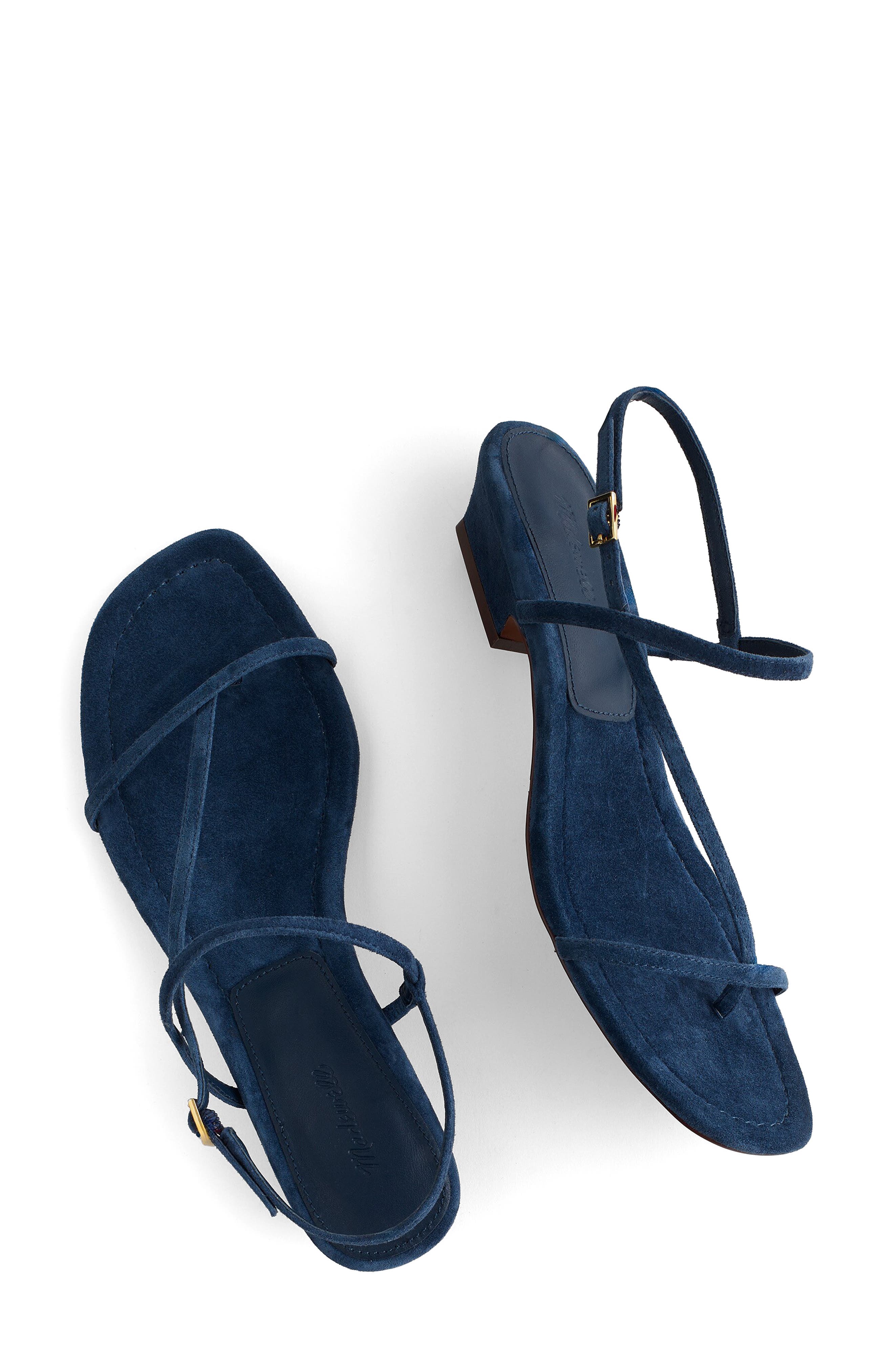 Madewell Maycie Asymmetric T-Strap Sandal, Alternate, color, Warm Midnight