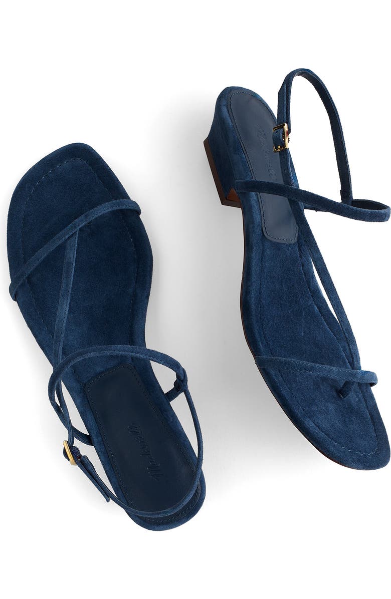 Madewell Maycie Asymmetric T-Strap Sandal, Alternate, color, Warm Midnight