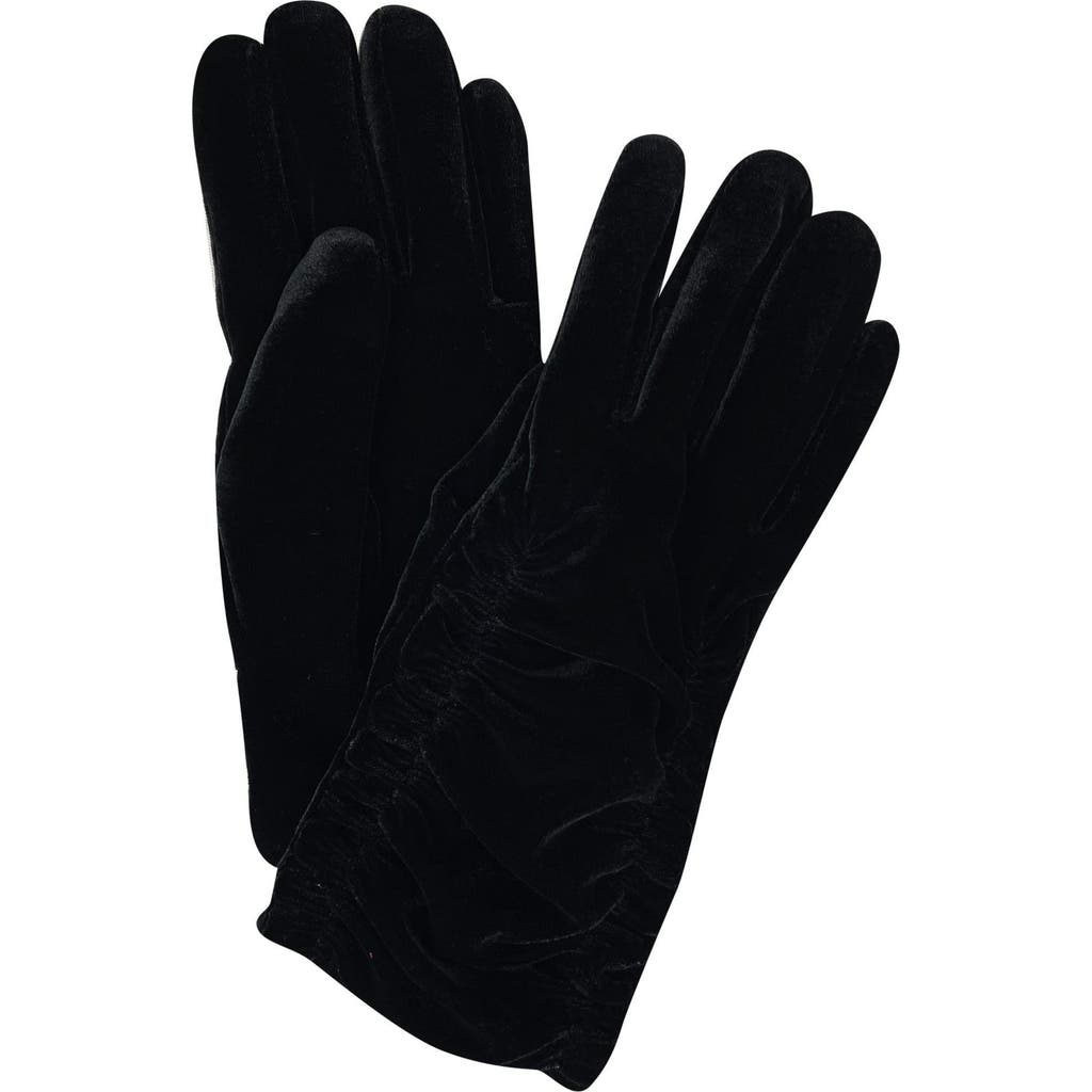 Marcus Adler Velvet Gloves In Black