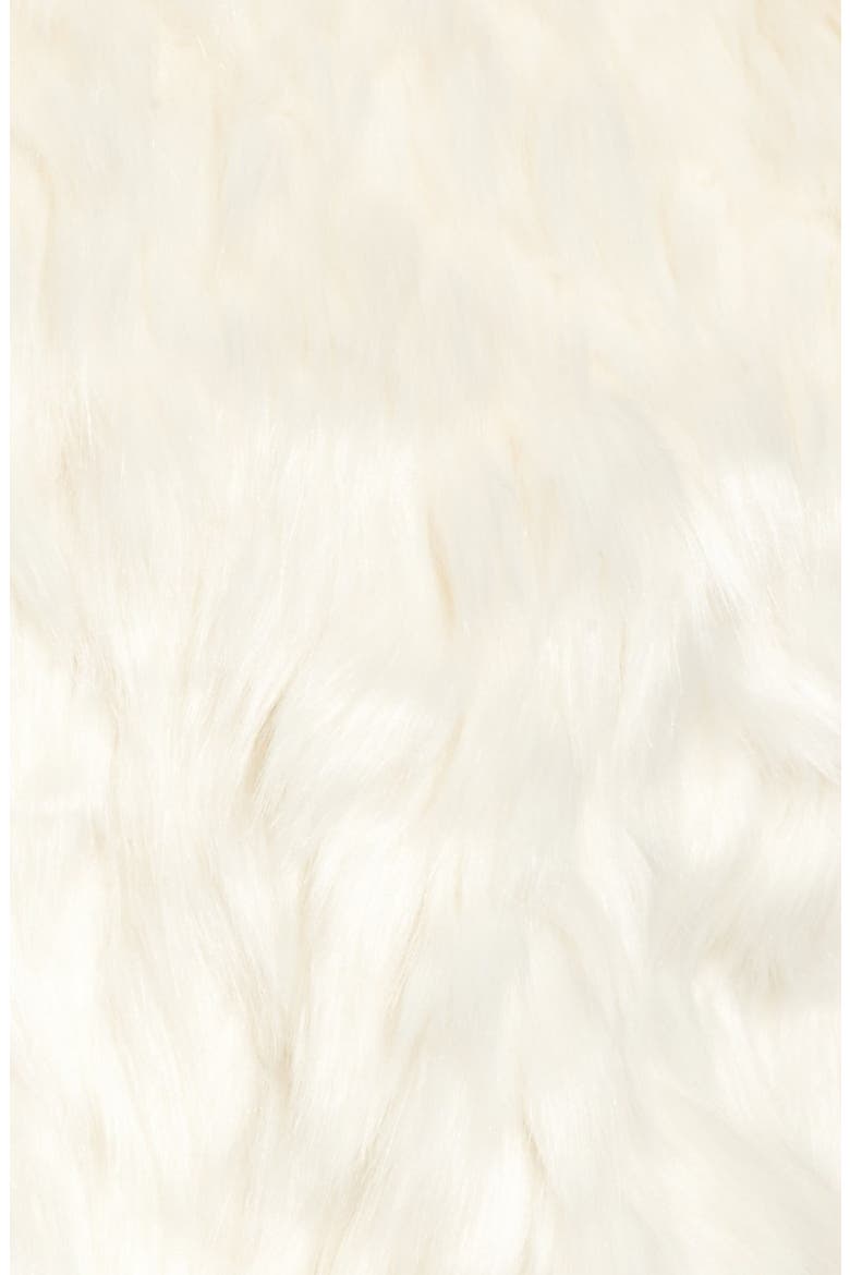 Faux Fur Capelet, Alternate, color, IVORY