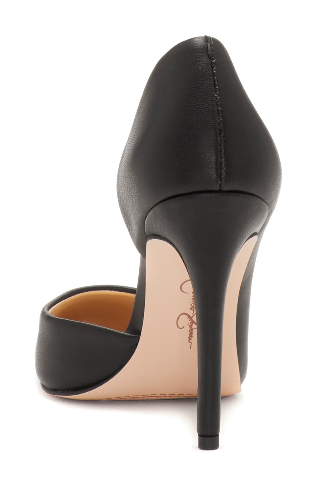 Pheona Pump, Alternate, color, BLACK FAUX LEATHER