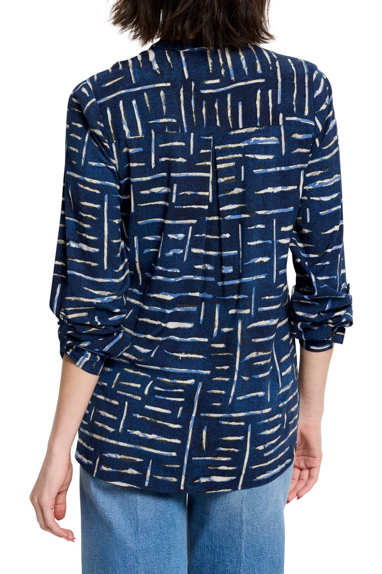 Indigo Dash Long Sleeve Button-Up Shirt, Alternate, color, INDIGO MULTI