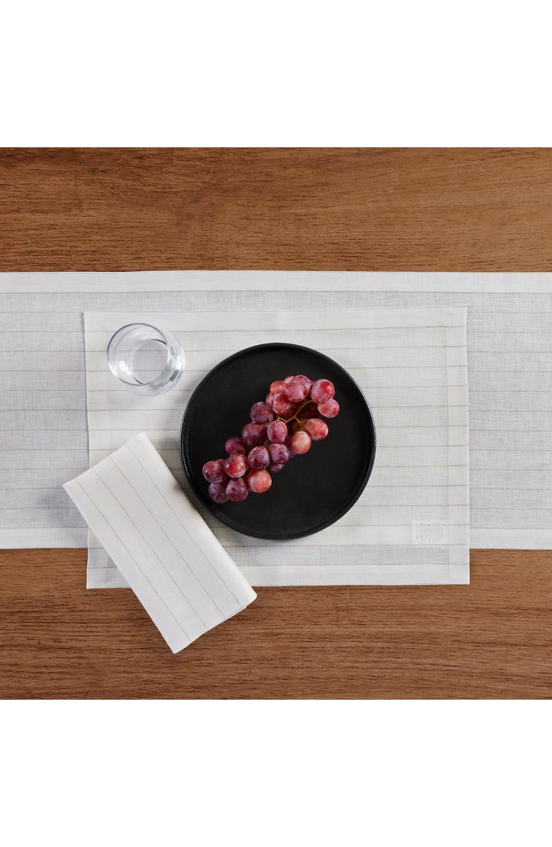 Solino Home Linen Dinner Napkins - Pinstripe, 20" x 20", Alternate, color, 