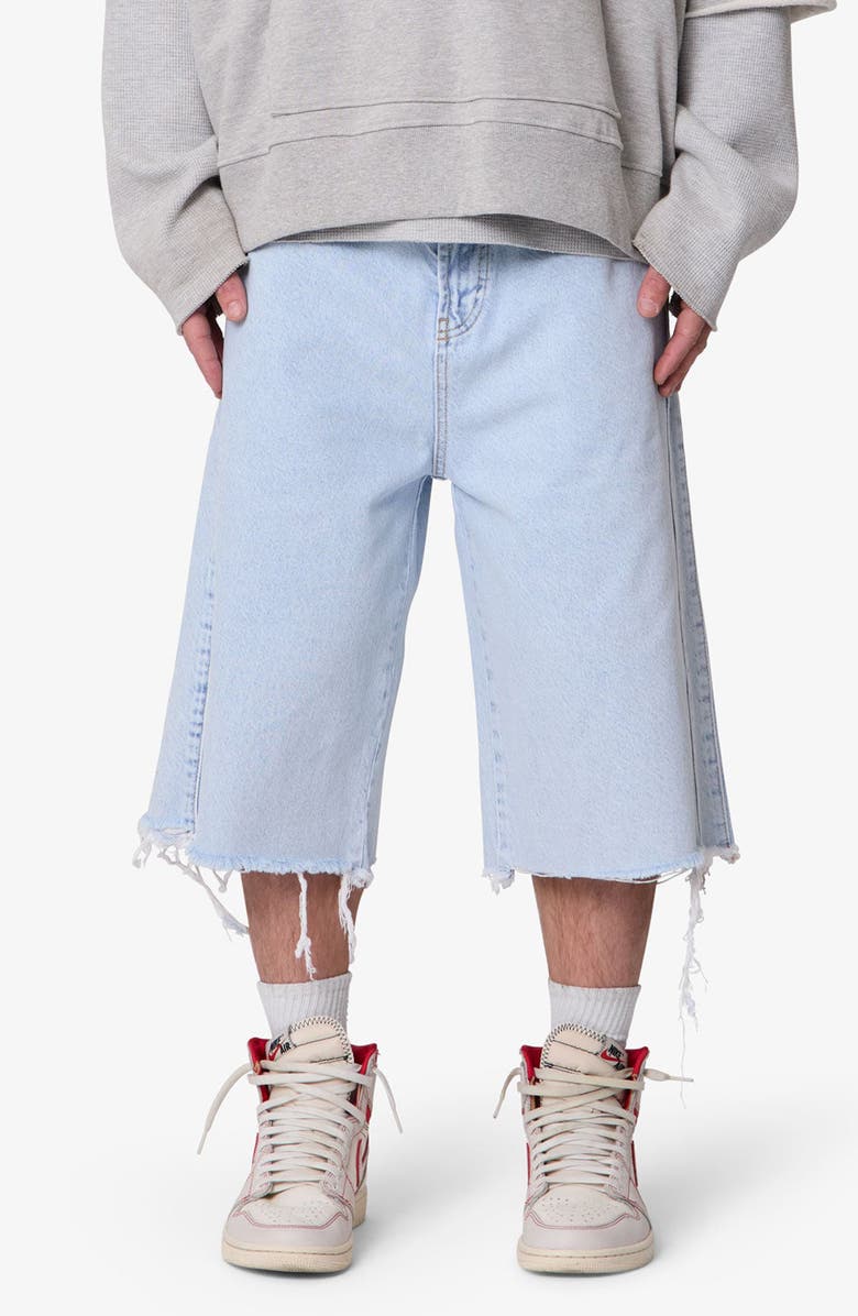 mnml Ultrabaggy Denim Cutoff Shorts, Main, color,