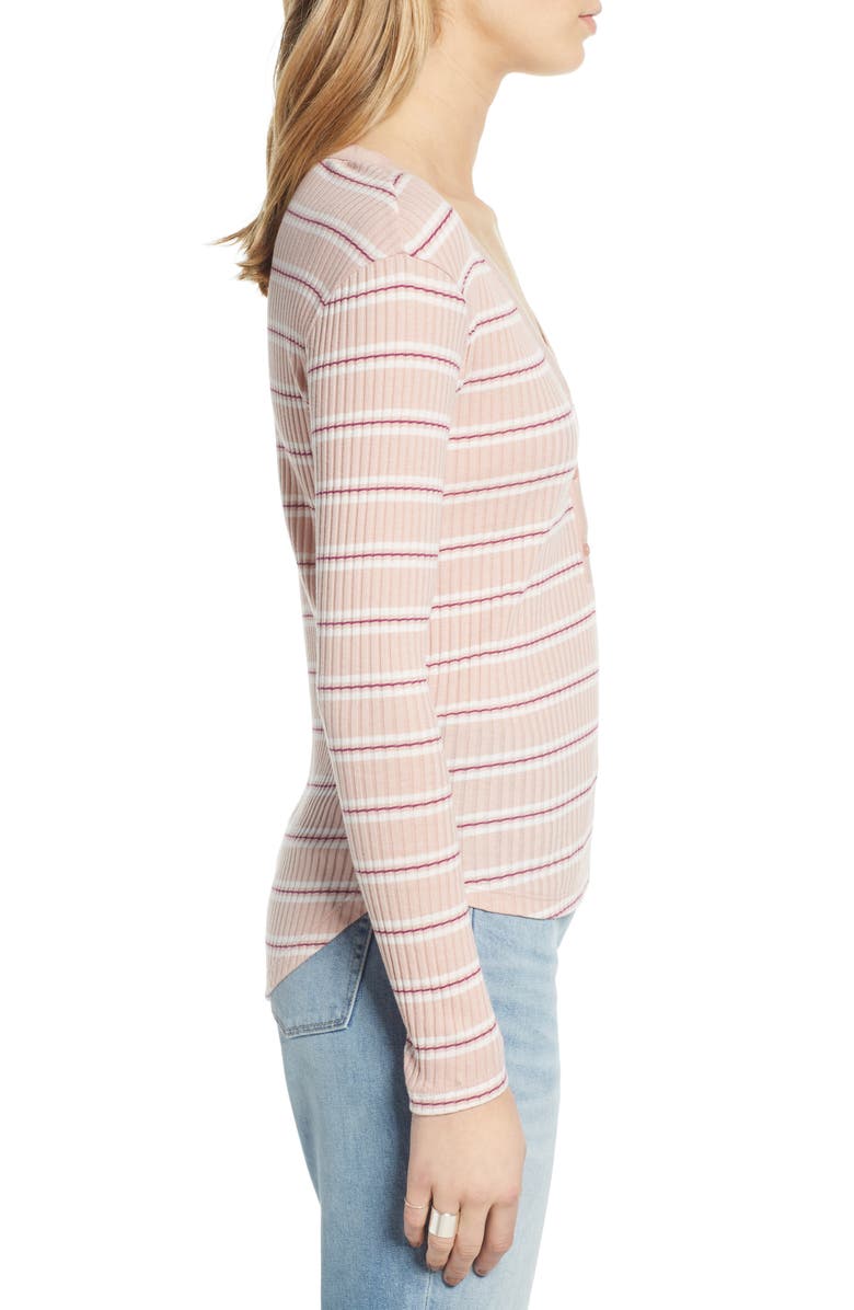 Treasure & Bond Ribbed Henley Top, Alternate, color, 