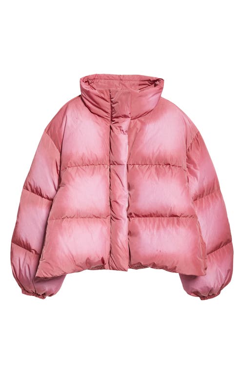 Acne Studios Down Puffer Jacket In Tango Pink