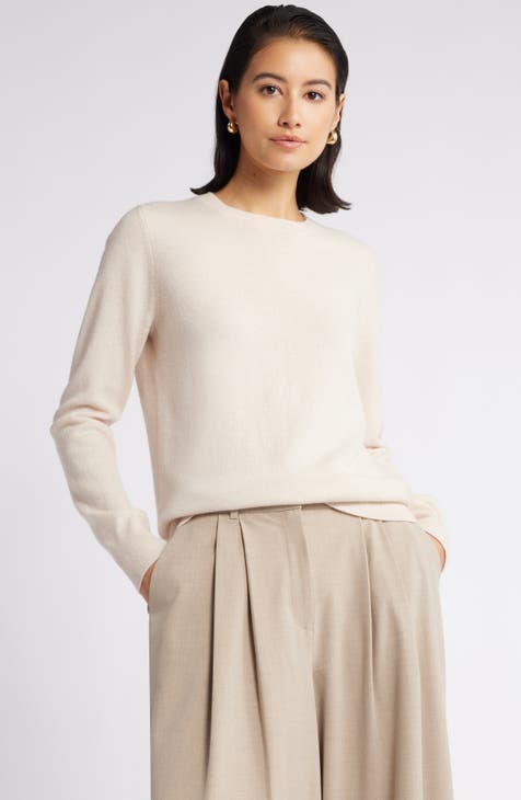 Cream cashmere sweater womens hotsell